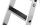 MUNK Nachrüstsatz clip-step R13 für GFK/Alu-Stufen-Stehleiter beidseitig begehbar 2x4 Stufen, 41566
