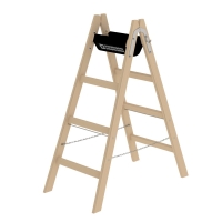 MUNK Sprossen-Stehleiter Holz 2x4 Sprossen, 33208