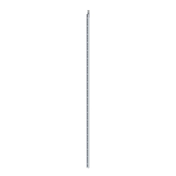 MUNK Steigschutzschiene 2,80m mit Verbindungslasche Aluminium , 77057