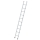 MUNK Sprossen-Anlegeleiter 350mm breit ohne Traverse 10 Sprossen, 11150