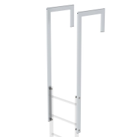 MUNK Ausstiegsholm abgewinkelt Alu blank, 62049