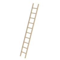 MUNK Sprossen-Anlegeleiter Holz ohne Traverse 10...