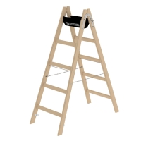 MUNK Sprossen-Stehleiter Holz 2x5 Sprossen, 33210