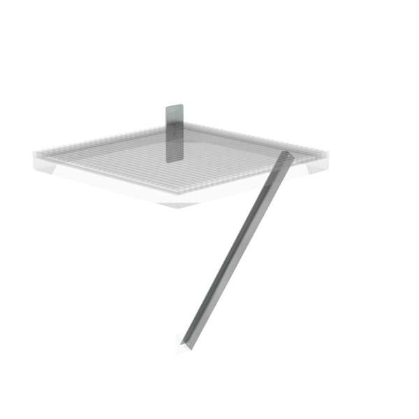 MUNK Flanschplatte und Strebe für Ziegelmauerwerk, Tiefe 1000mm , 60953