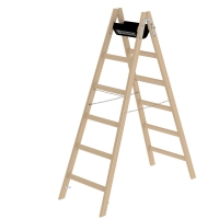 MUNK Sprossen-Stehleiter Holz 2x6 Sprossen, 33212