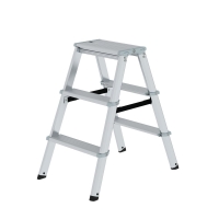 MUNK ML Stufen-Stehleiter beidseitig begehbar 2x3 Stufen,...