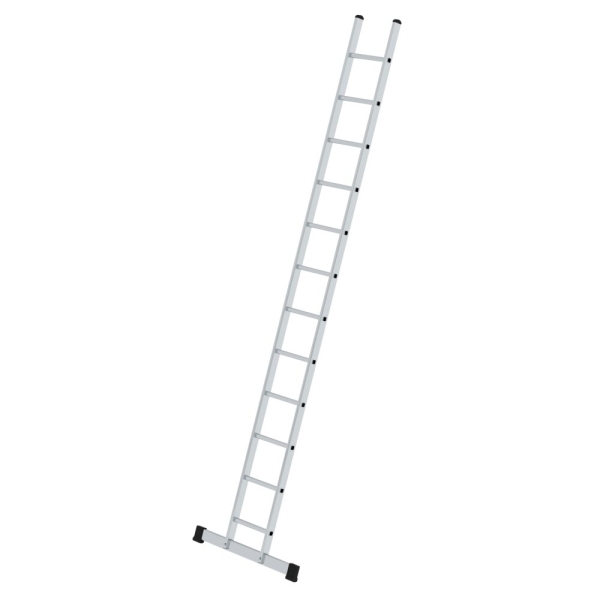 MUNK Sprossen-Anlegeleiter 350 mm breit mit Standard-Traverse 12 Sprossen, 11412