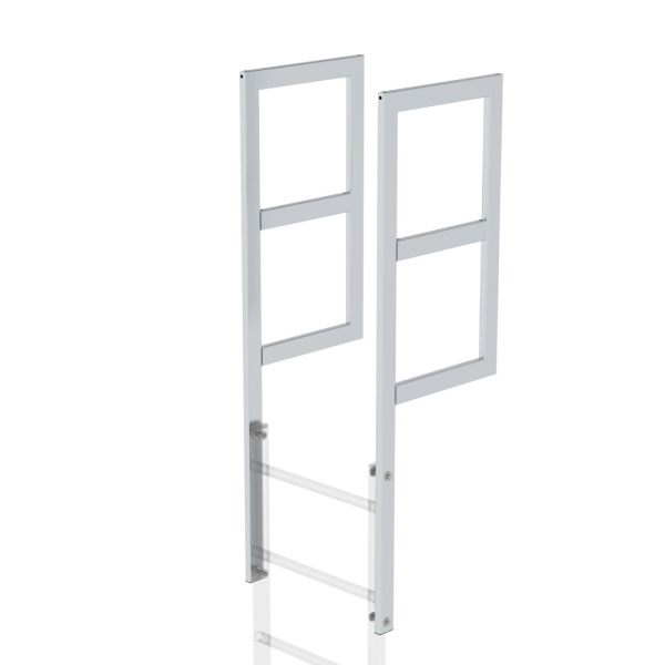 MUNK Ausstiegsholm mit Geländeransatz Alu blank, 62050