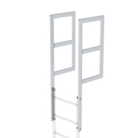 MUNK Ausstiegsholm mit Geländeransatz Alu blank, 62050