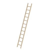 MUNK Sprossen-Anlegeleiter Holz ohne Traverse 12...