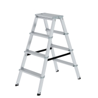 MUNK ML Stufen-Stehleiter beidseitig begehbar 2x4 Stufen,...
