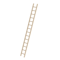 MUNK Sprossen-Anlegeleiter Holz ohne Traverse 14...