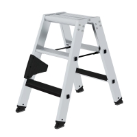 MUNK Stufen-Stehleiter beidseitig begehbar mit clip-step...