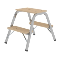 MUNK Stahl-Holz-Tritt 2x2 Stufen, 39002