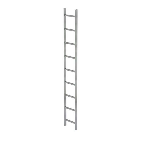 MUNK Schachtleiter Stahl feuerverzinkt 300mm Lichte Weite 9 Sprossen, 60009
