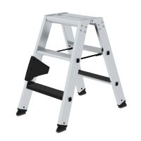 MUNK Stufen-Stehleiter beidseitig begehbar mit clip-step...