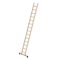 MUNK Sprossen-Anlegeleiter Holz nivello®-Traverse 14...