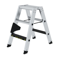 MUNK Stufen-Stehleiter 250 kg beidseitig begehbar mit...