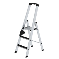 MUNK Stufen-Stehleiter einseitig begehbar mit clip-step 3...