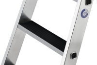 MUNK Stufen-Stehleiter einseitig begehbar mit clip-step 3...