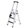 MUNK Stufen-Stehleiter einseitig begehbar mit clip-step 3 Stufen, 41503