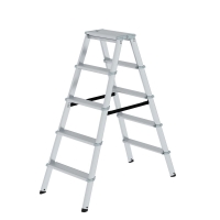 MUNK ML Stufen-Stehleiter beidseitig begehbar 2x5 Stufen,...