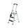 MUNK Stufen-Stehleiter einseitig begehbar mit clip-step relax 3 Stufen, 42103