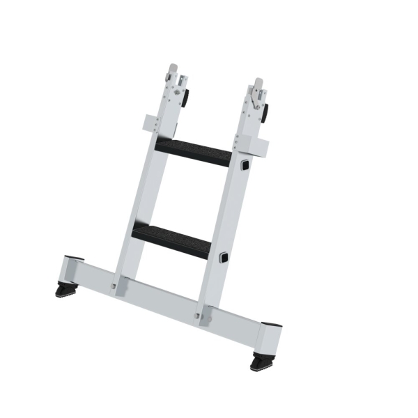 MUNK Stufen-Glasreinigerleiter Unterteil nivello-Traverse & clip-step R13 2 Stufen, 12014