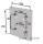 MUNK Adapterplatte Edelstahl 100 x 100 mm, 150 x 150 mm, 60948