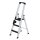 MUNK Stufen-Stehleiter 250 kg einseitig begehbar mit clip-step R13 3 Stufen, 42703