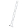 MUNK Sprossen-Anlegeleiter 350 mm breit mit Standard-Traverse 16 Sprossen, 11416