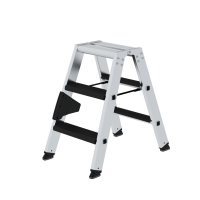 MUNK Stufen-Stehleiter beidseitig begehbar mit clip-step...