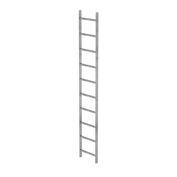 MUNK Schachtleiter Stahl feuerverzinkt 400mm Lichte Weite 10 Sprossen, 61010