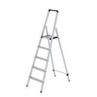 MUNK ML Stufen-Stehleiter einseitig begehbar Aluminium...