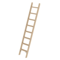 MUNK Stufen-Anlegeleiter Holz ohne Traverse 8 Stufen, 33708