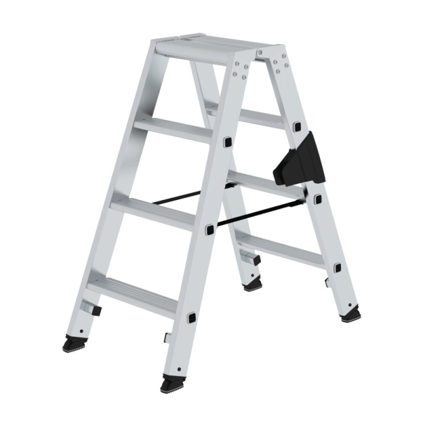MUNK Stufen-Stehleiter beidseitig begehbar steckbar 2x4 Stufen, 40270