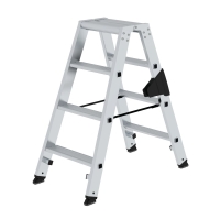 MUNK Stufen-Stehleiter beidseitig begehbar steckbar 2x4...