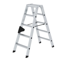 MUNK Stufen-Stehleiter beidseitig begehbar 2x5 Stufen, 40210
