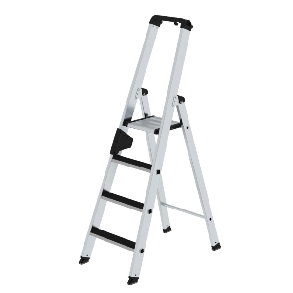 MUNK Stufen-Stehleiter einseitig begehbar mit clip-step 4 Stufen, 41504