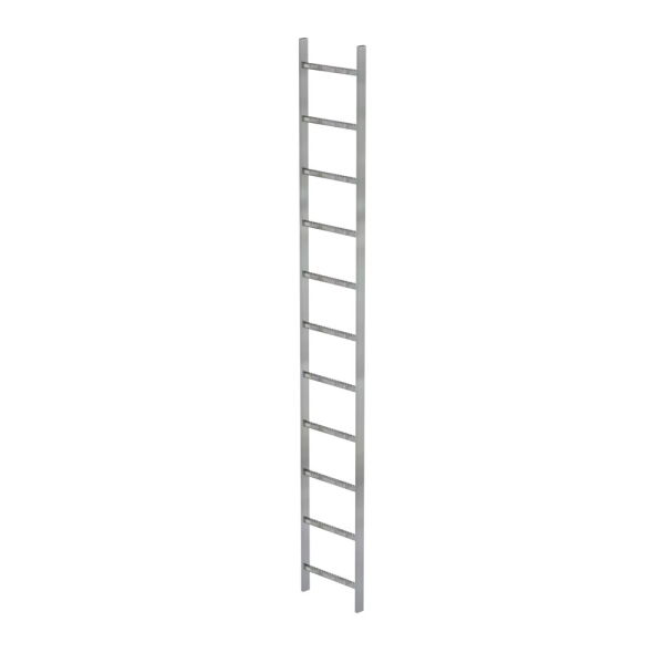 MUNK Schachtleiter Stahl feuerverzinkt 400mm Lichte Weite 11 Sprossen, 61011