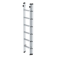 MUNK Sprossen-Schiebeleiter 2-teilig ohne Traverse 2x6...