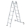 MUNK Klappleiter 2-teilig mit nivello®-Traverse 2x6 Sprossen, 32212