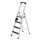 MUNK Stufen-Stehleiter einseitig begehbar mit clip-step R13 4 Stufen, 41624