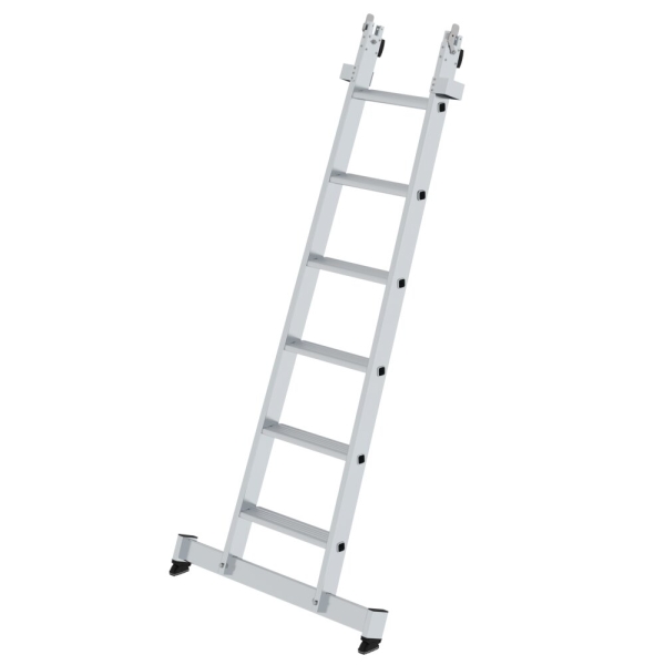 MUNK Stufen-Glasreinigerleiter Unterteil mit nivello®-Traverse 6 Stufen, 12021