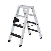 MUNK Stufen-Stehleiter beidseitig begehbar mit clip-step R13 2x4 Stufen, 41637