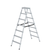 MUNK ML Stufen-Stehleiter beidseitig begehbar 2x7 Stufen,...