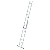 MUNK Sprossen-Schiebeleiter mit Standard-Traverse 2x9...