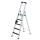 MUNK Stufen-Stehleiter einseitig begehbar mit clip-step 5 Stufen, 41505