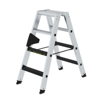 MUNK Stufen-Stehleiter 250 kg beidseitig begehbar mit...