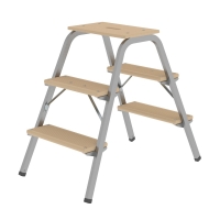 MUNK Stahl-Holz-Tritt 2x3 Stufen, 39003